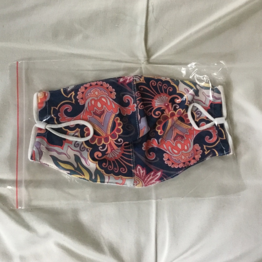Jean Pierre Klifa-Floral Patterned Face Mask